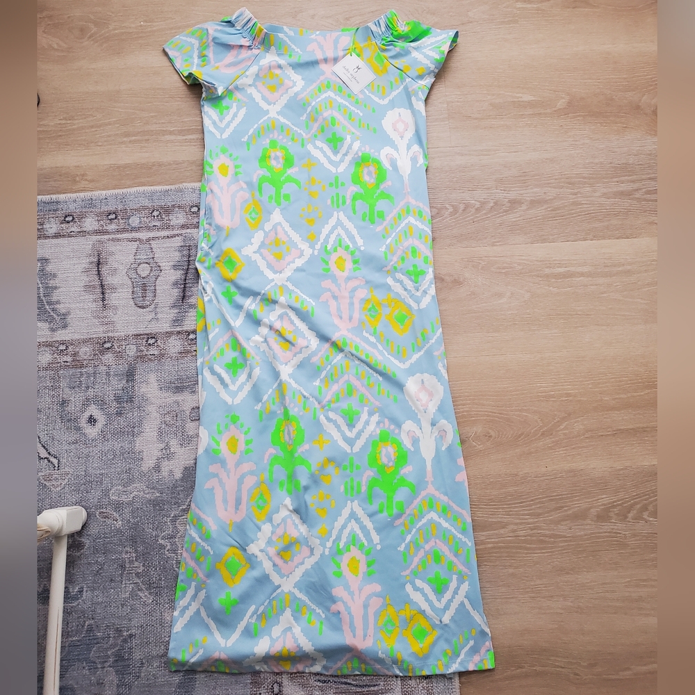 NWT Dudley Stephens Island Ikat Cynthia Dress szM